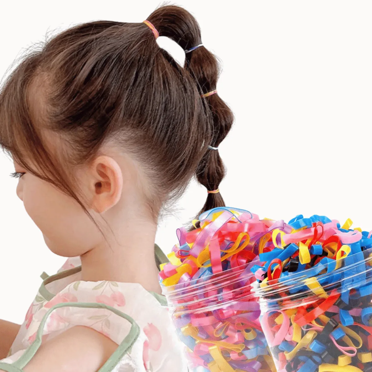 AFRODITA - Pack x 250 Ligas Gruesas de Alta elasticidad para Cabello