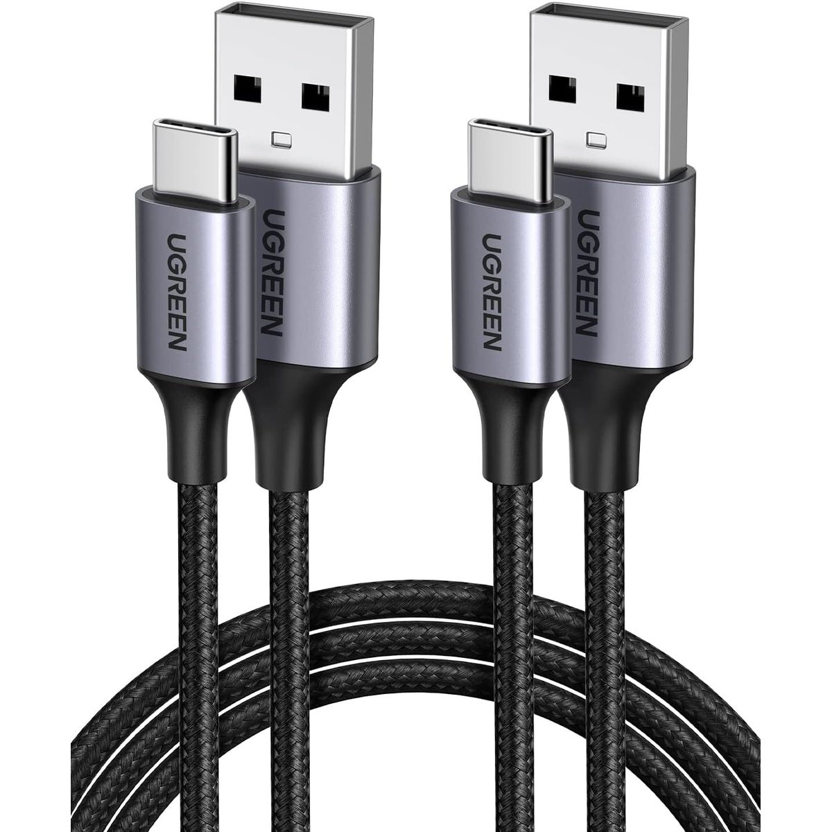 UGREEN - Cargador de cable USB-C a USB A tipo C trenzado de carga rápida