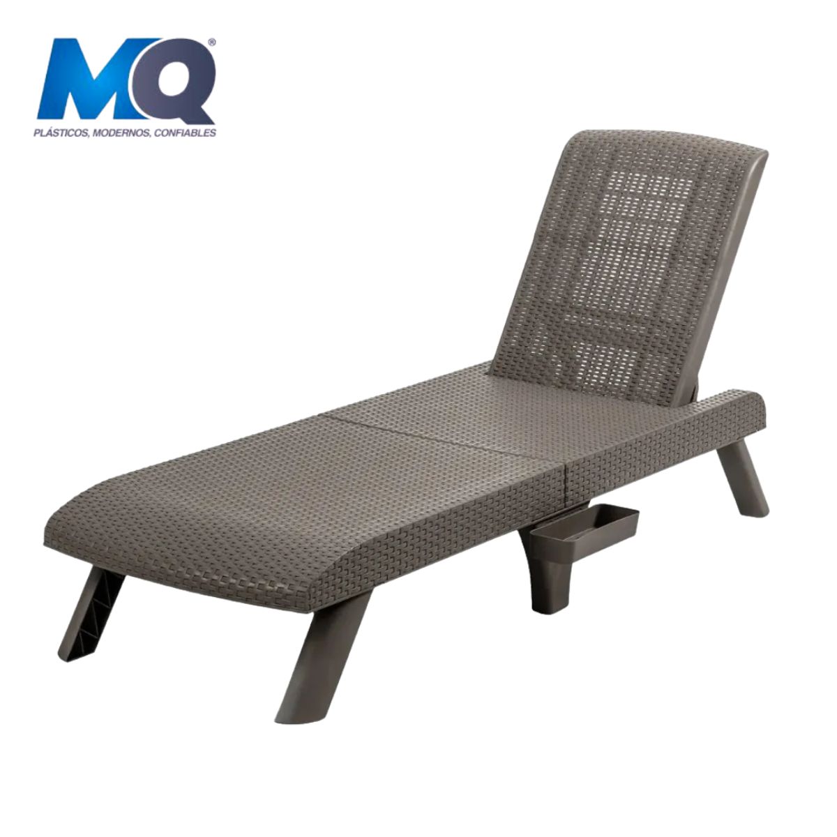 QRUBBER - Tumbona Plegable Modelo Capri Color Mocca - MQ