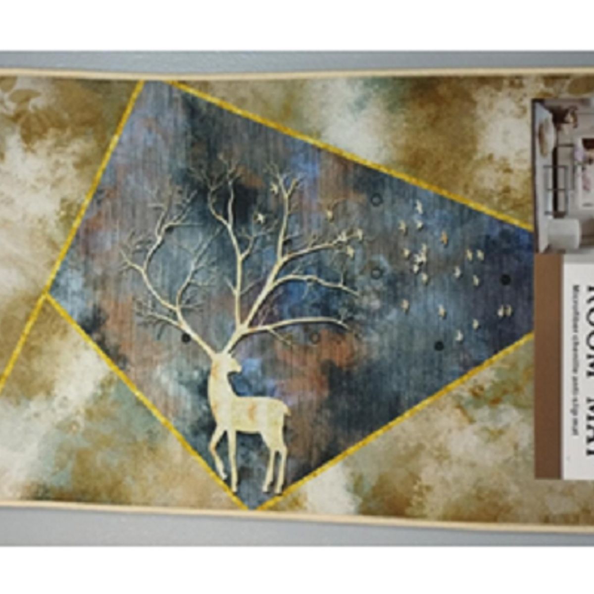 GENERICO - Alfombra tapete decorativa antideslizante M8 40x60cm