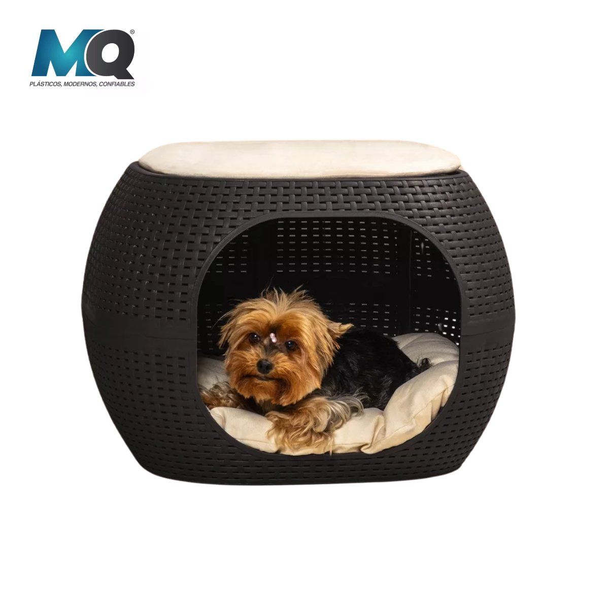 QRUBBER - Cama Para Mascota Color Mocca  MQ