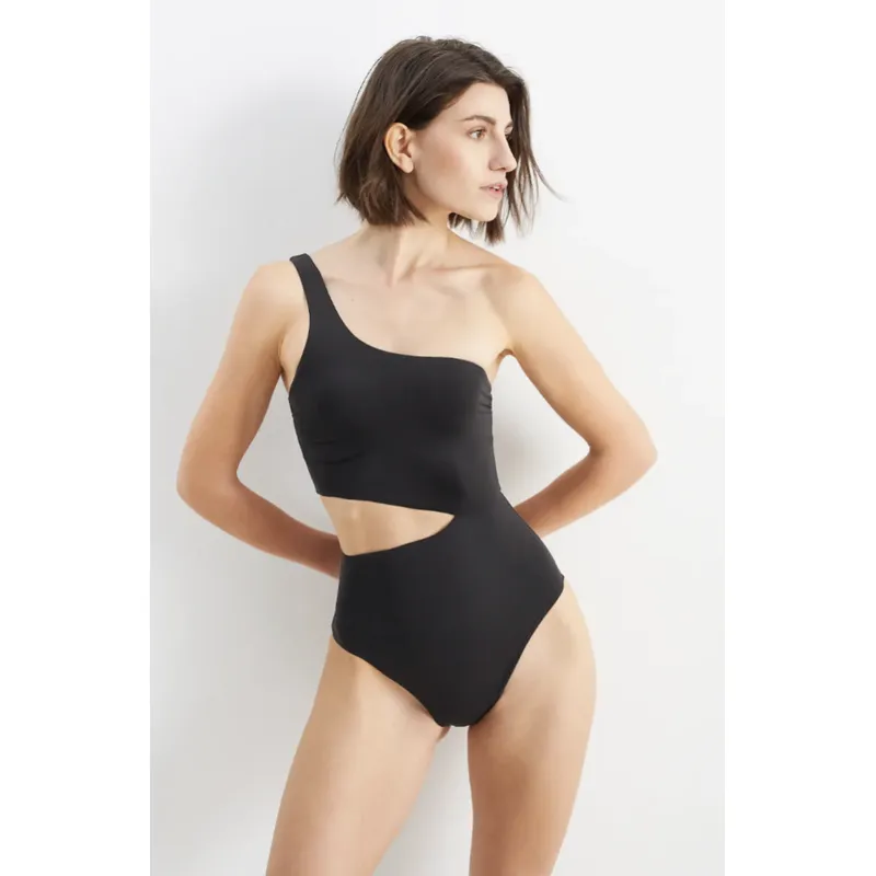 SOLARY - Ropa de Baño Negro Una Pieza Mabel