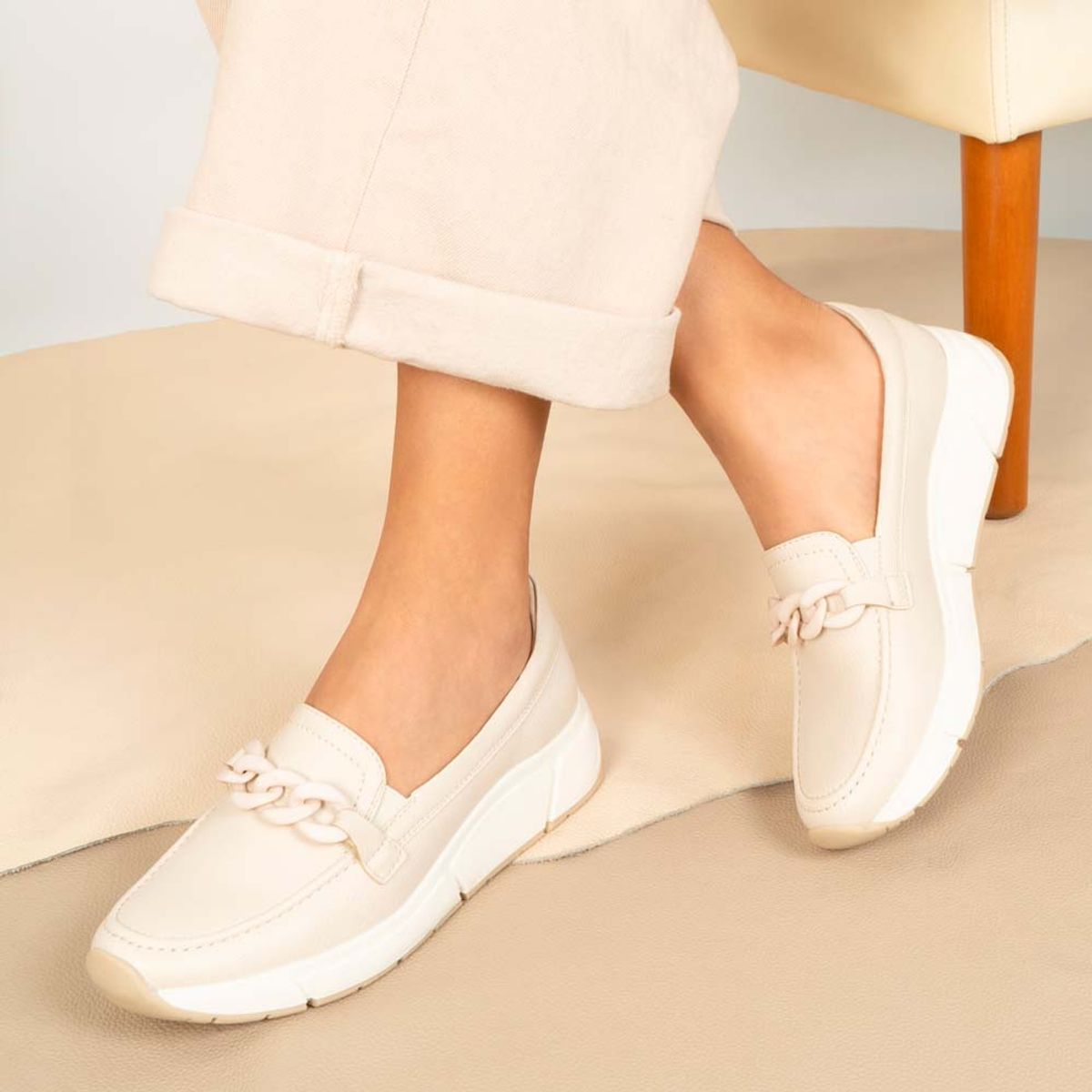 ADV - Zapato Mocasín Casual ELI-2411 Vainilla ADV