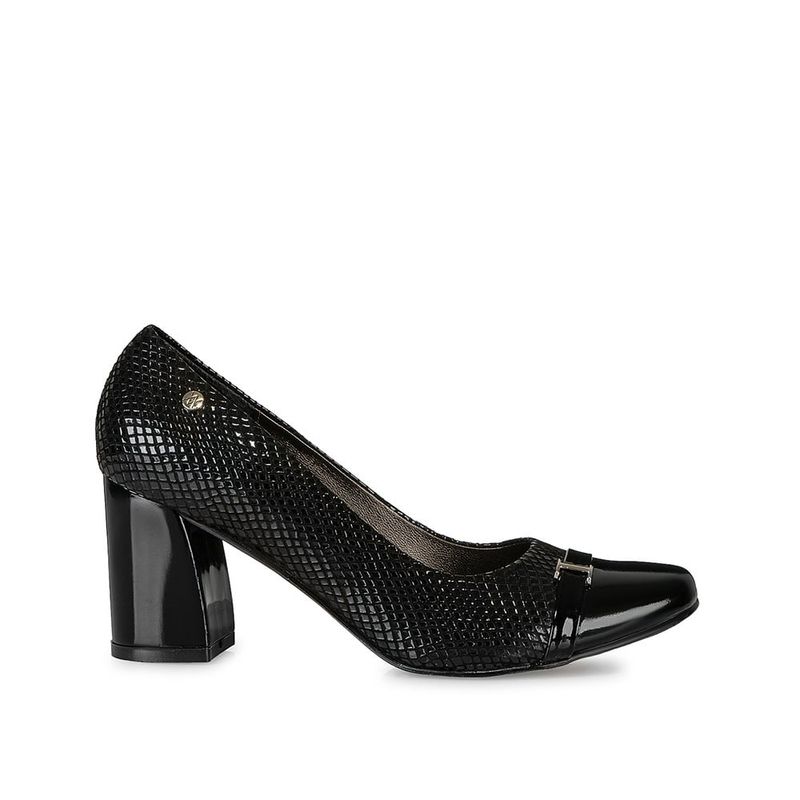 VIALE - Zapato Stiletto Vestir TATI-2433 Negro Viale Cuero