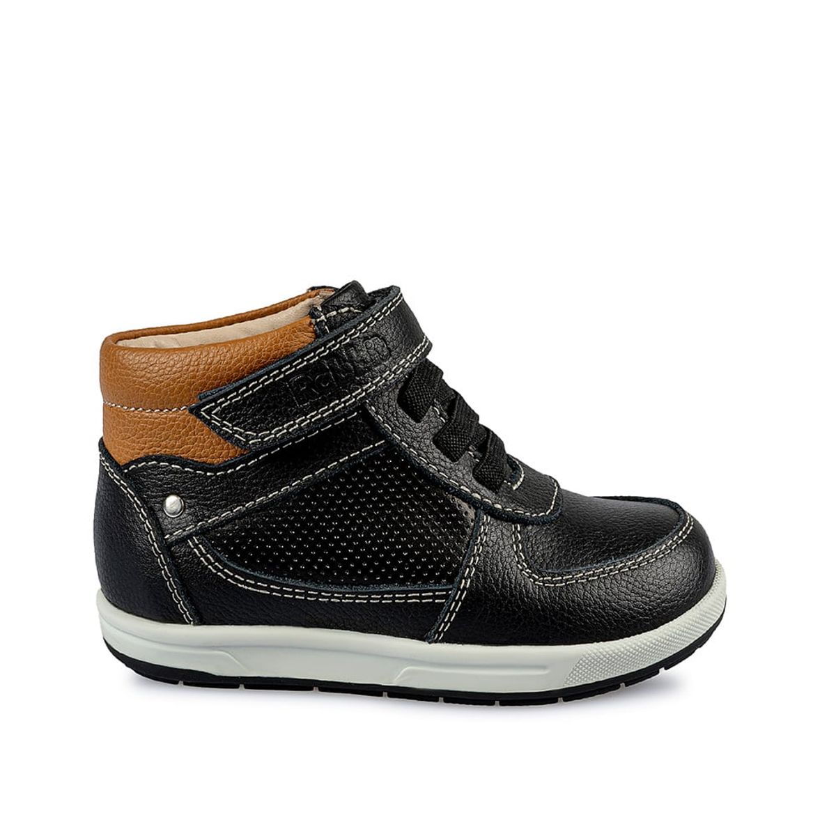 RABBIT - Botin Derby Casual PAOLO-022 Negro Rabbit Cuero