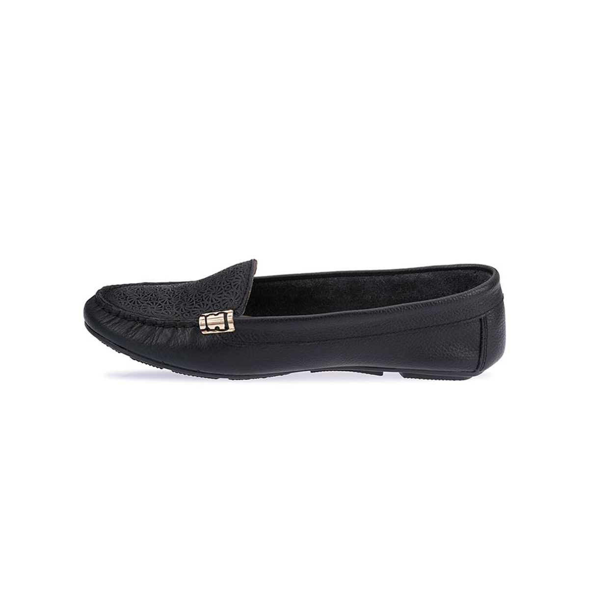 VIALE - Zapato Mocasín Casual Core-2101 Negro Viale Cuero
