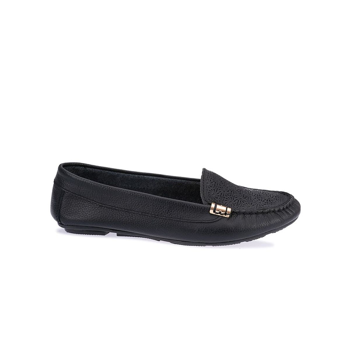 VIALE - Zapato Mocasín Casual Core-2101 Negro Viale Cuero