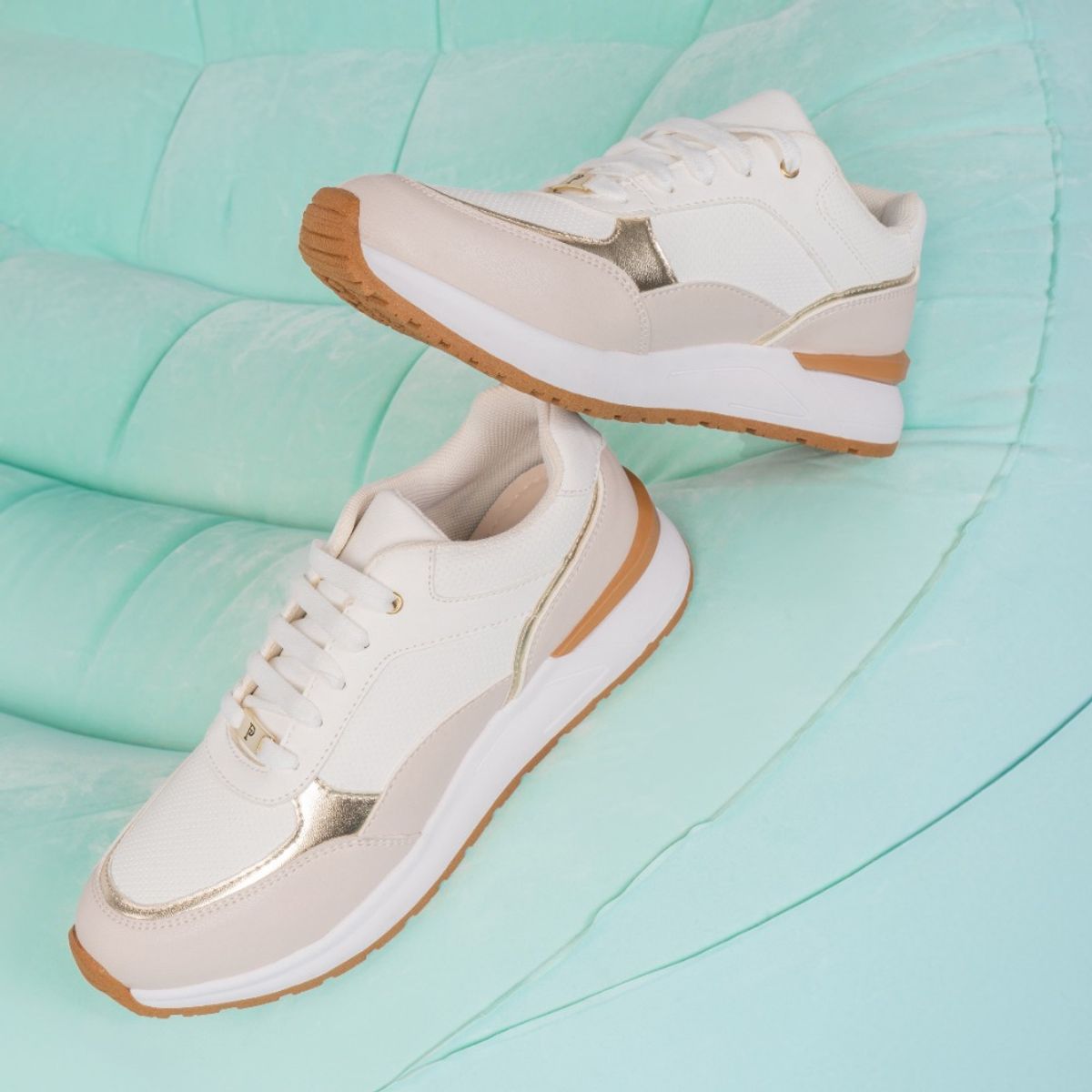 Piazza - Zapatilla Casual OLGA-004 BlanBeig Piazza