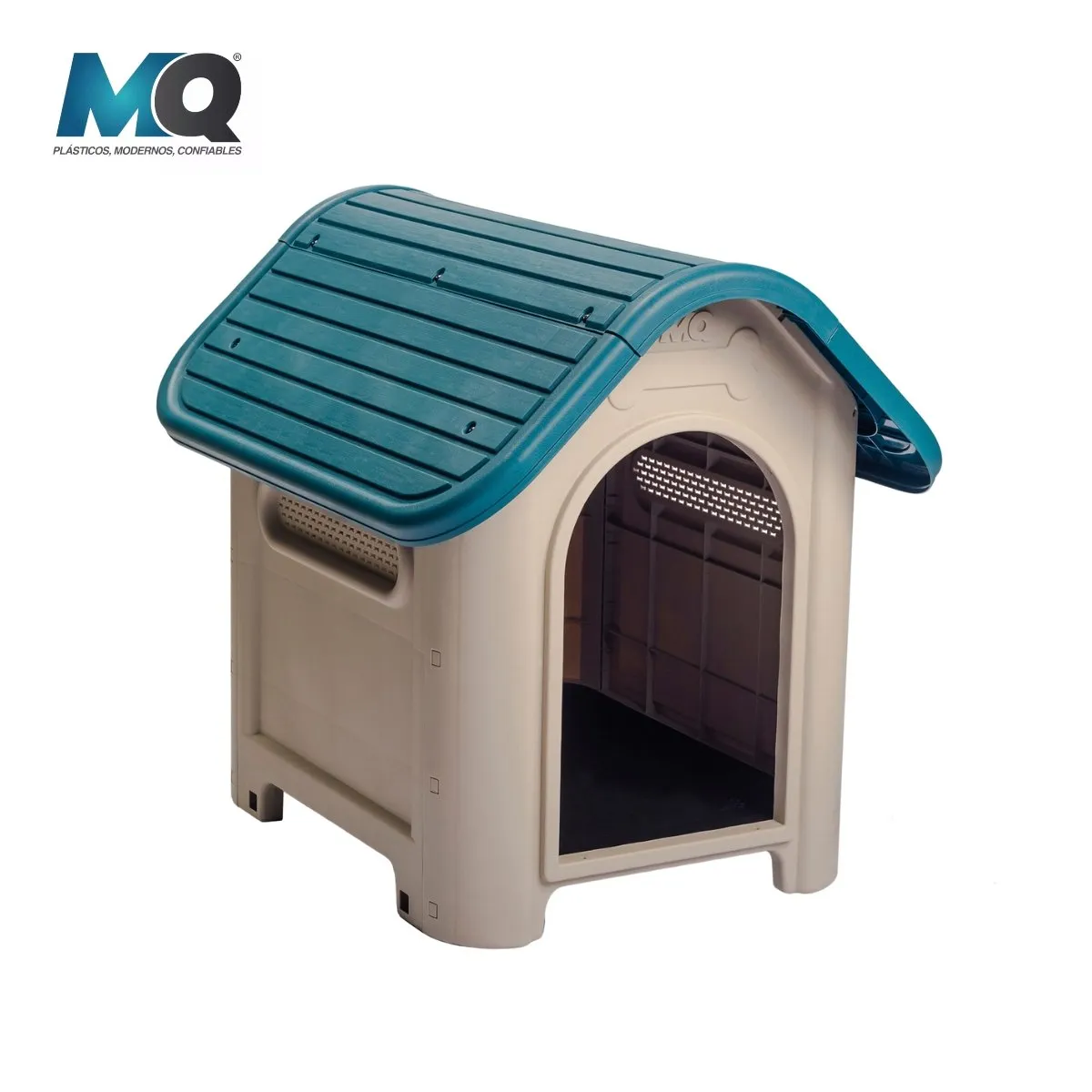 QRUBBER - Casa Para Mascota grande Color Turquesa  MQ