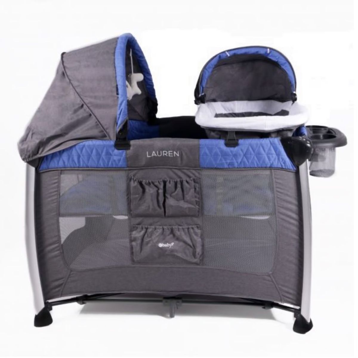 EBABY - Cuna Corral Pack And Play para Bebés «LAUREN» Blue cod. 730