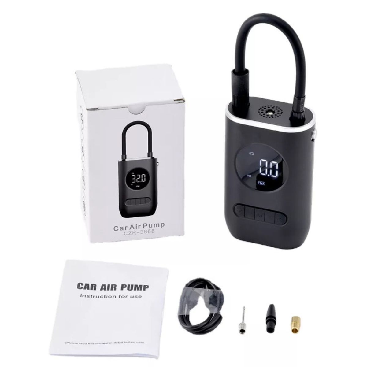 GENERICO - Inflador de Llantas Digital Portátil Compresor de Aire