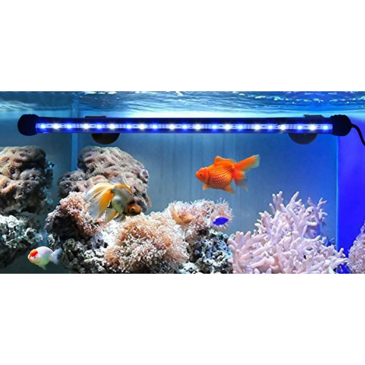 GENERICO - Luz LED de Acuario Sumergible Pecera Lampara 50 Luces