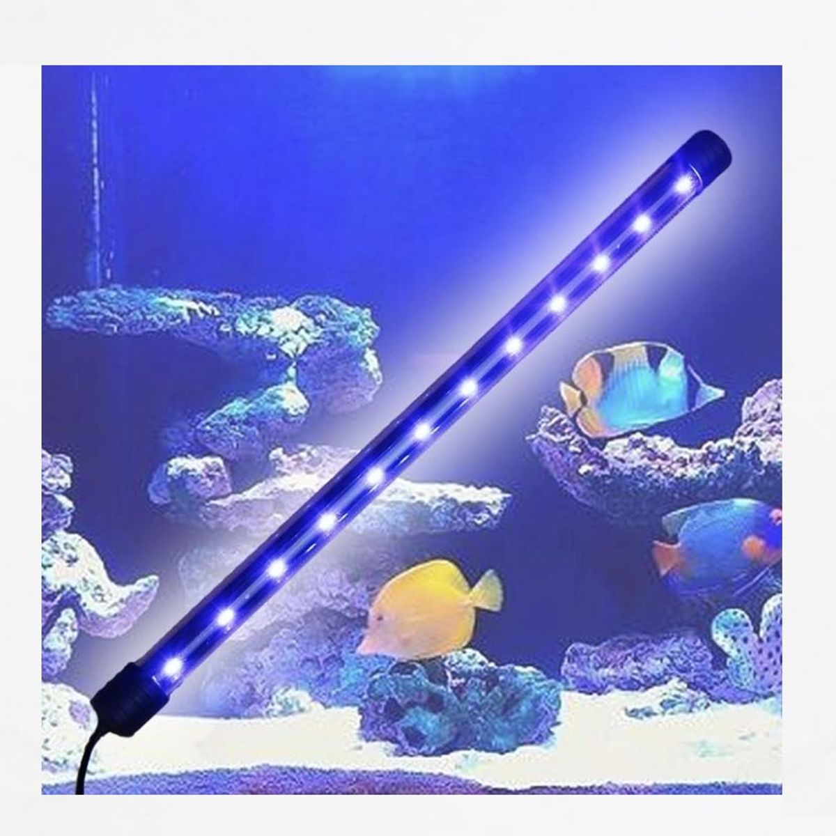 GENERICO - Luz LED de Acuario Sumergible Pecera Lampara 50 Luces