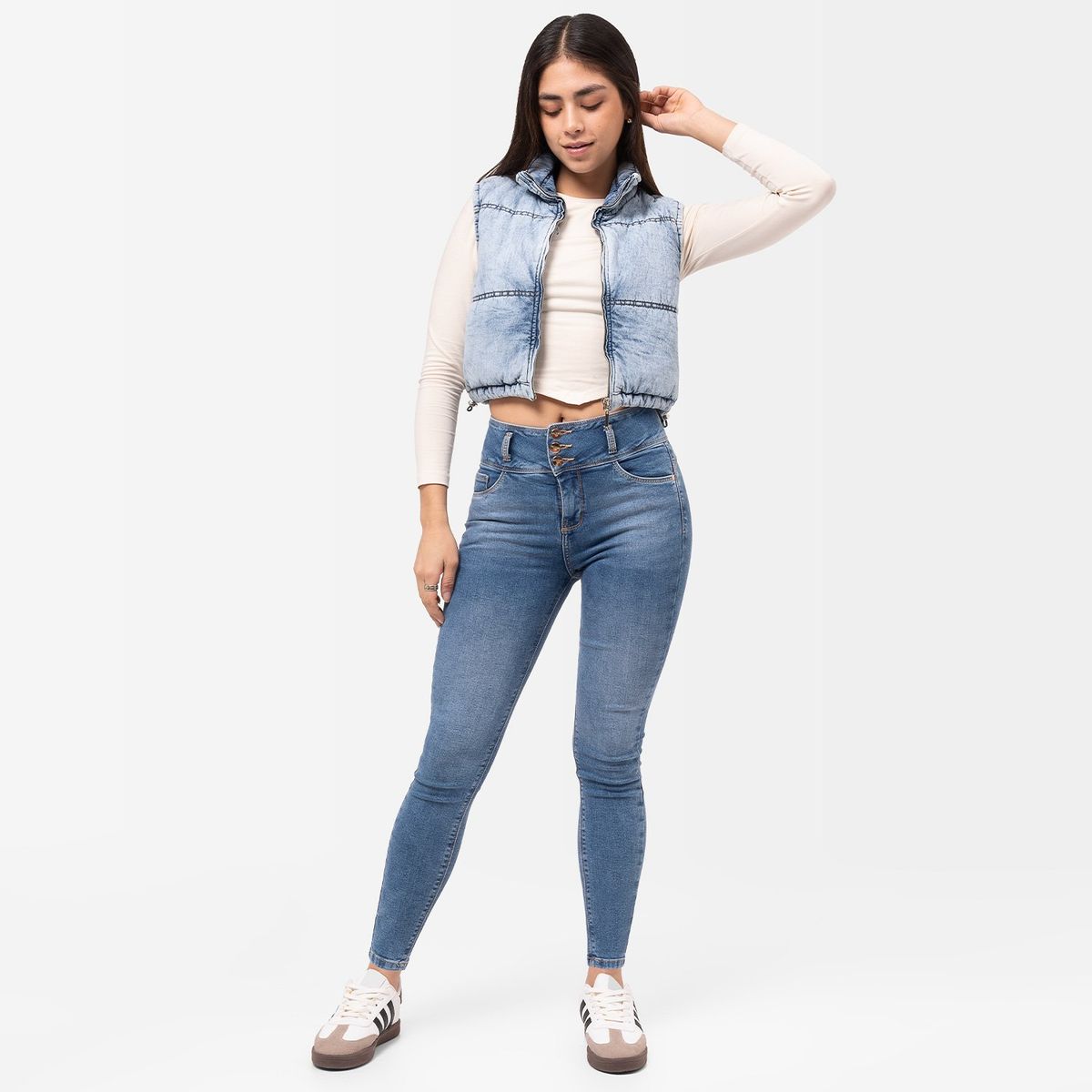 SQUEEZE - Chaleco Chaleco Denim Lingel Mujer