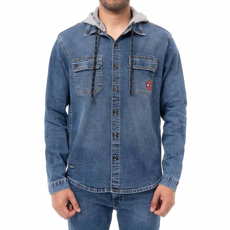 GZUCK - Camisaco Denim Stretch Hombre Hector-Marvel Gzuck