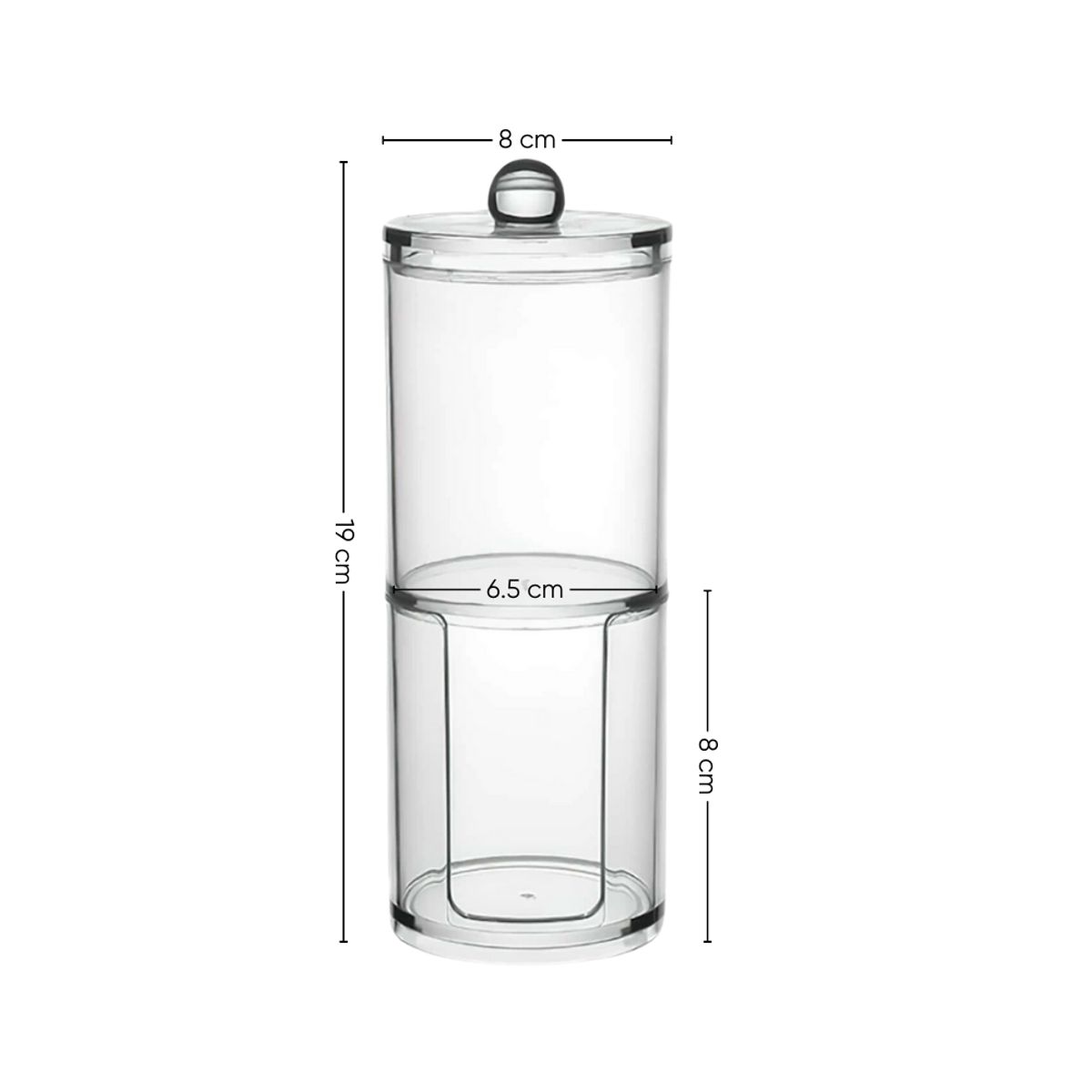 INSPIRA - Set Doble de Dispensadores de Acrílico Cilindro