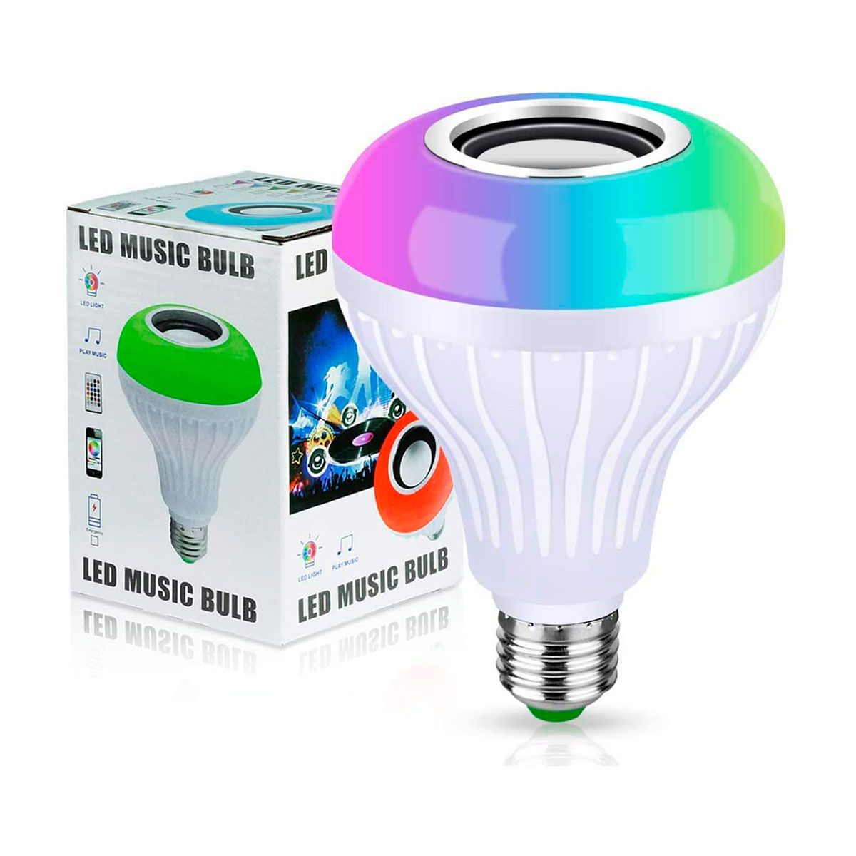 GENERICO - Foco Led Bluetooth Altavoz Colores Fiesta - Ikafree