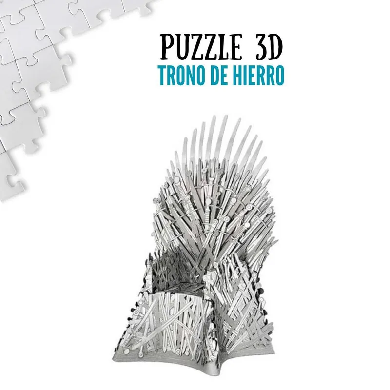 SHEEPBUSTER - Rompecabezas Armable 3D Trono de Hierro para Niños y Adultos