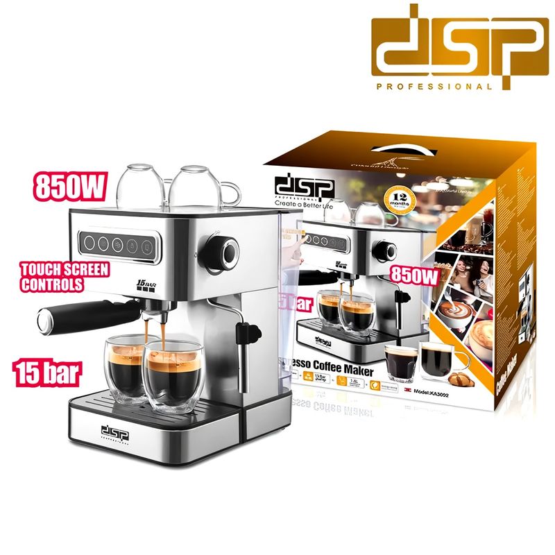 Dsp - Cafetera Espresso DSP Táctil KA3092 850 Watts