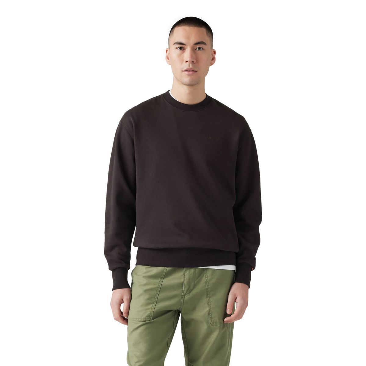 LEVIS - Polerón Hombre Authentic Crew Negro Levis