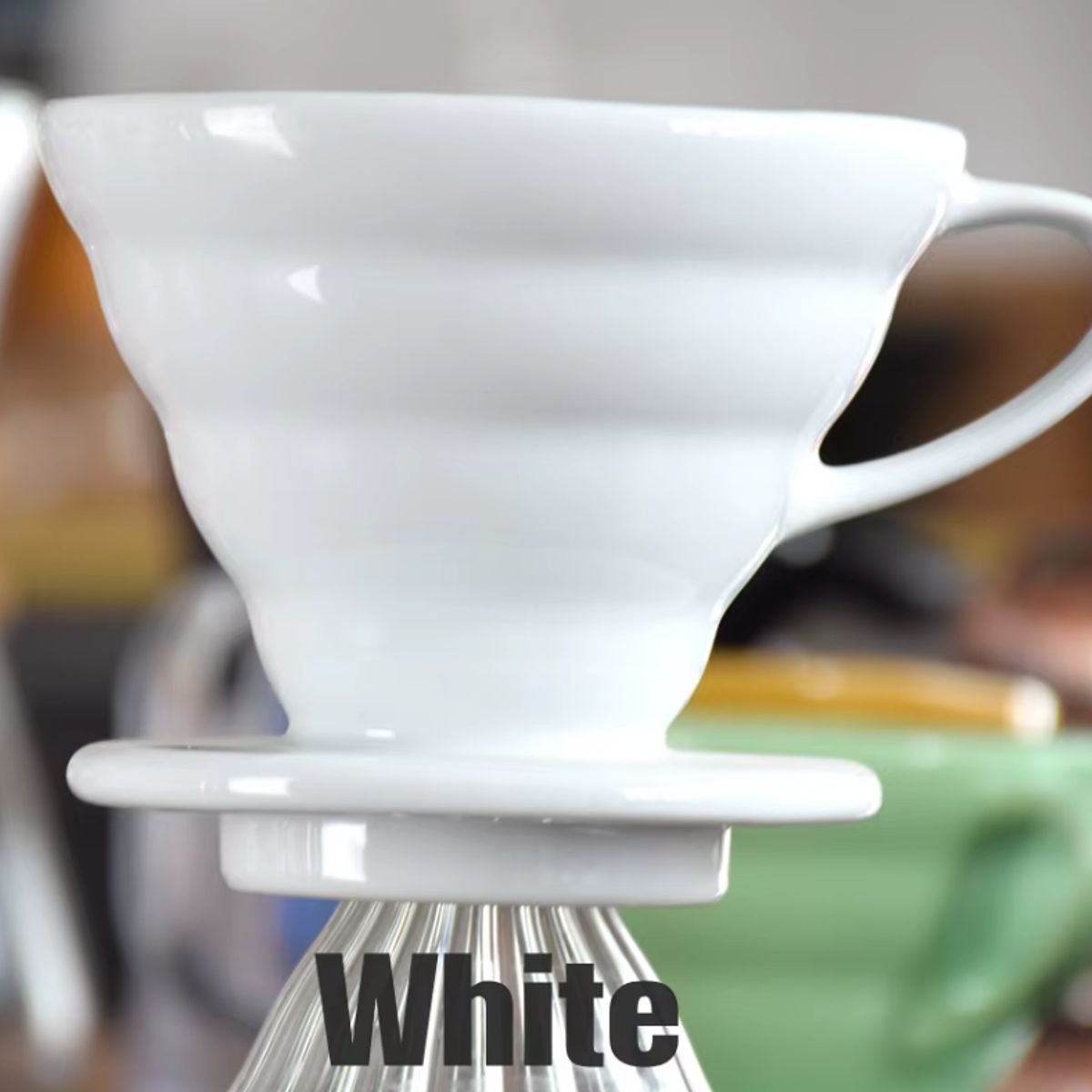 GENERICO - DRIPPER blanco V60  2 -4 Tazas GRATIS filtro de papel