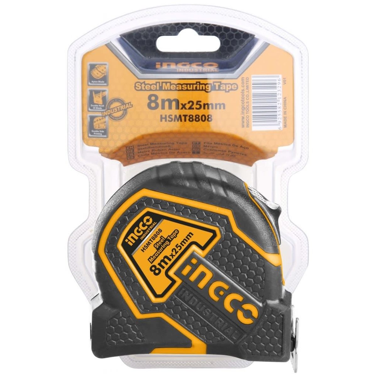 INGCO TOOLS - Cinta Métrica 5mt x 25mm Métrica y Pulgadas Ingco