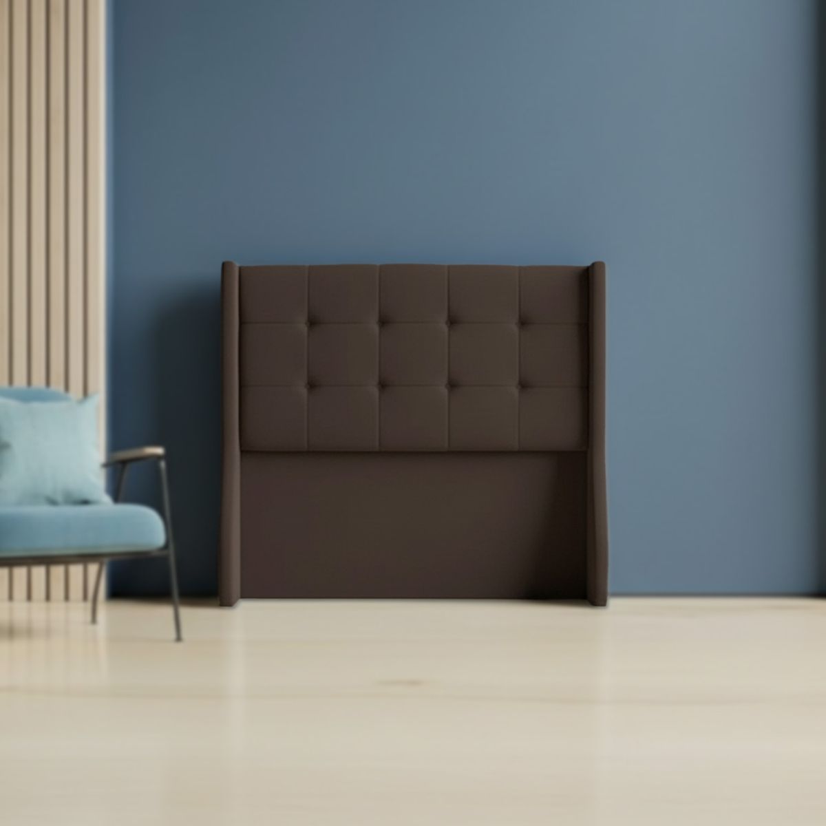 MUEBLES MACRUMO - Cabecera Alta Atenas Brazo Recto de 2 Plz - Color Marron