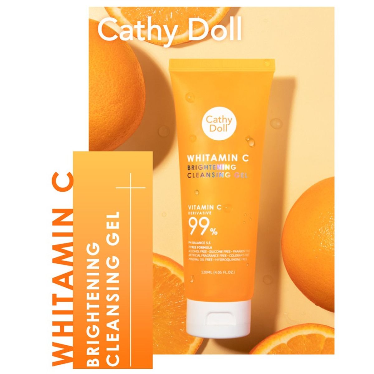 CATHY DOLL - Whitamin C Brightening Cleansing Gel 120 ML
