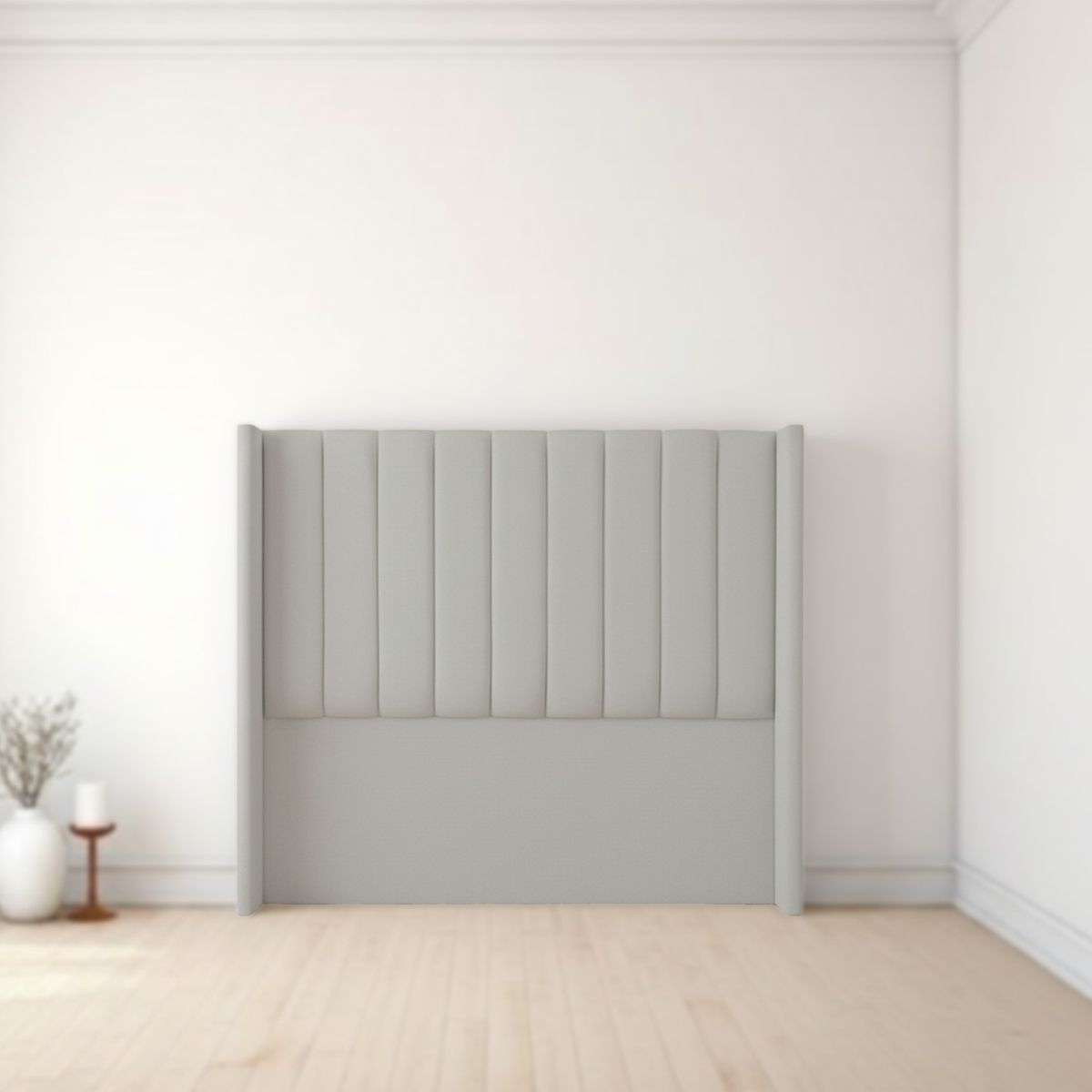 MUEBLES MACRUMO - Cabecera Alta Barcelona de 2 Plz - Color Gris claro