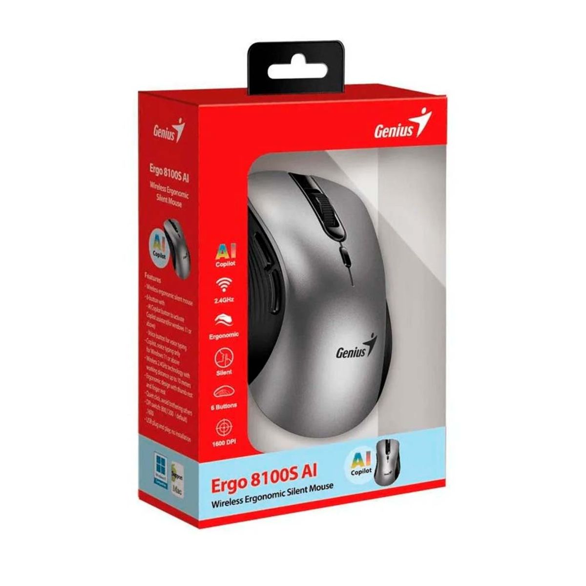 GENIUS - MOUSE GENIUS ERGO 8100S  (31030040404)