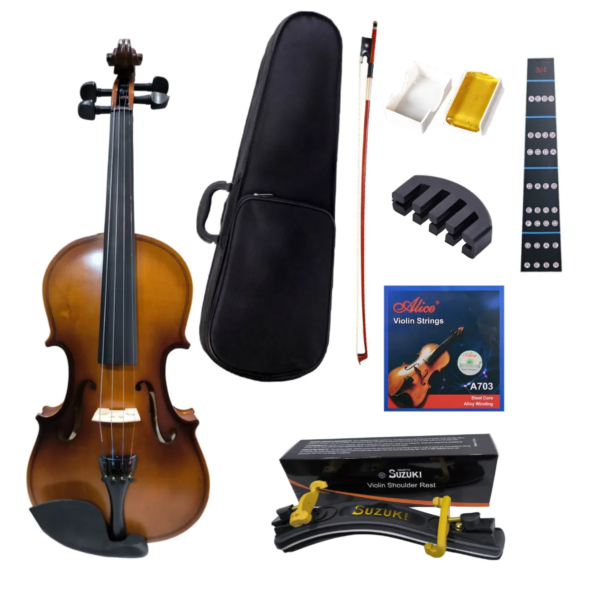 GENERICO - Combo Violín Di Luthier estudiante mate 3.4