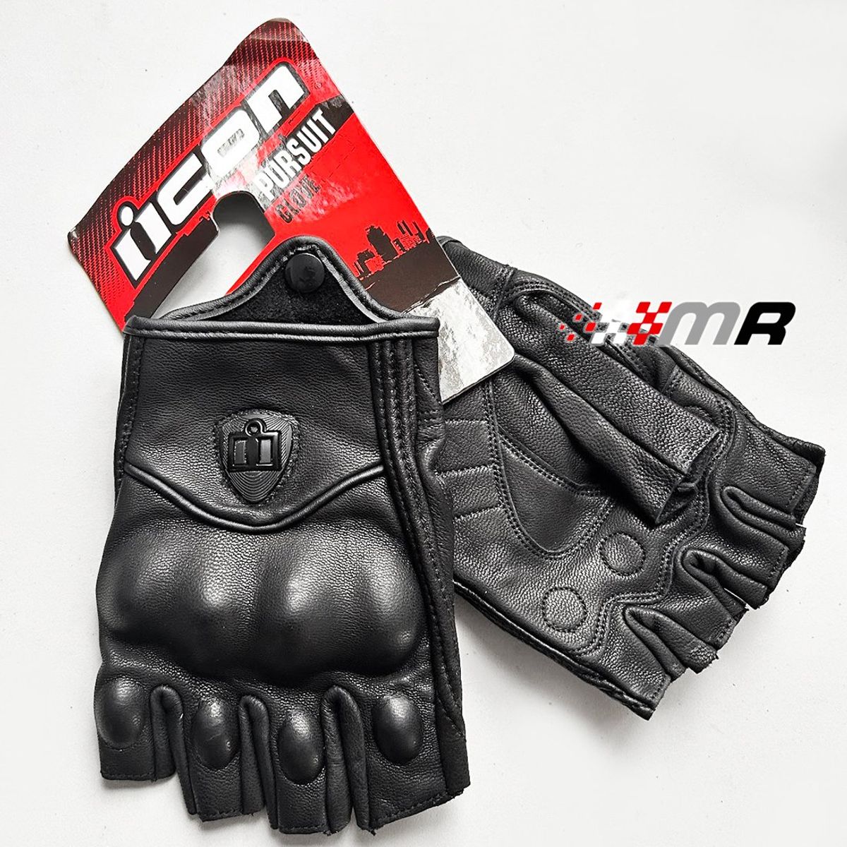 ICON - GUANTES DE CUERO MITONES PARA MOTO ICON PERSUIT