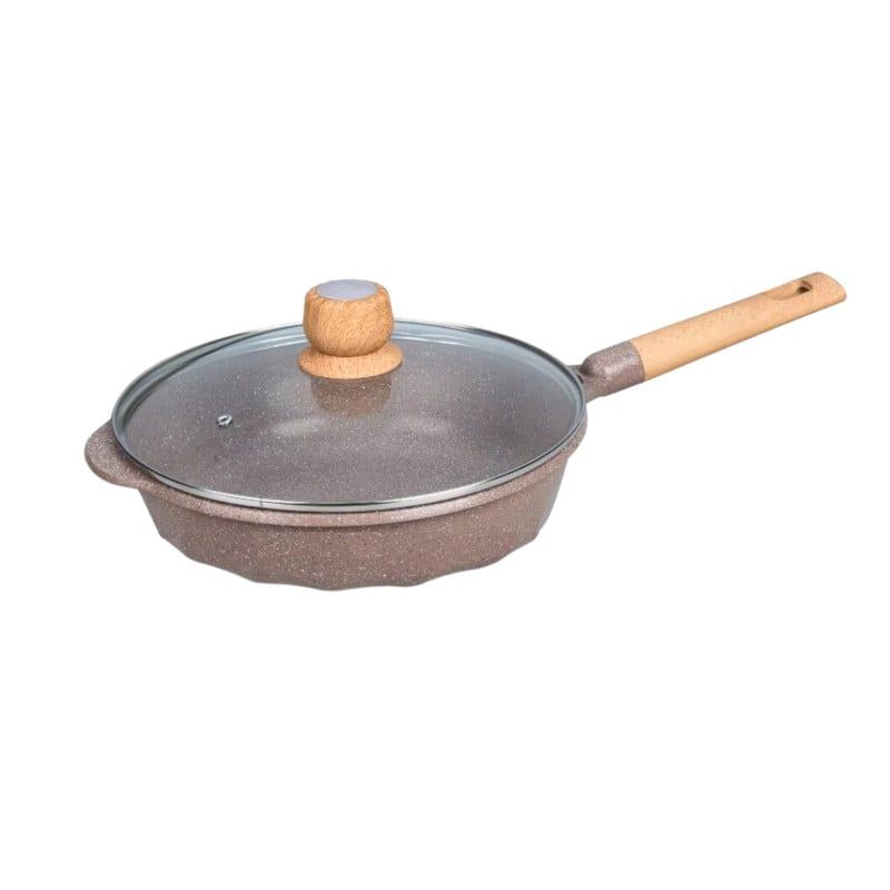 OEM - Sartén Antiadherente con Tapa - MGC N° 26 Color Café