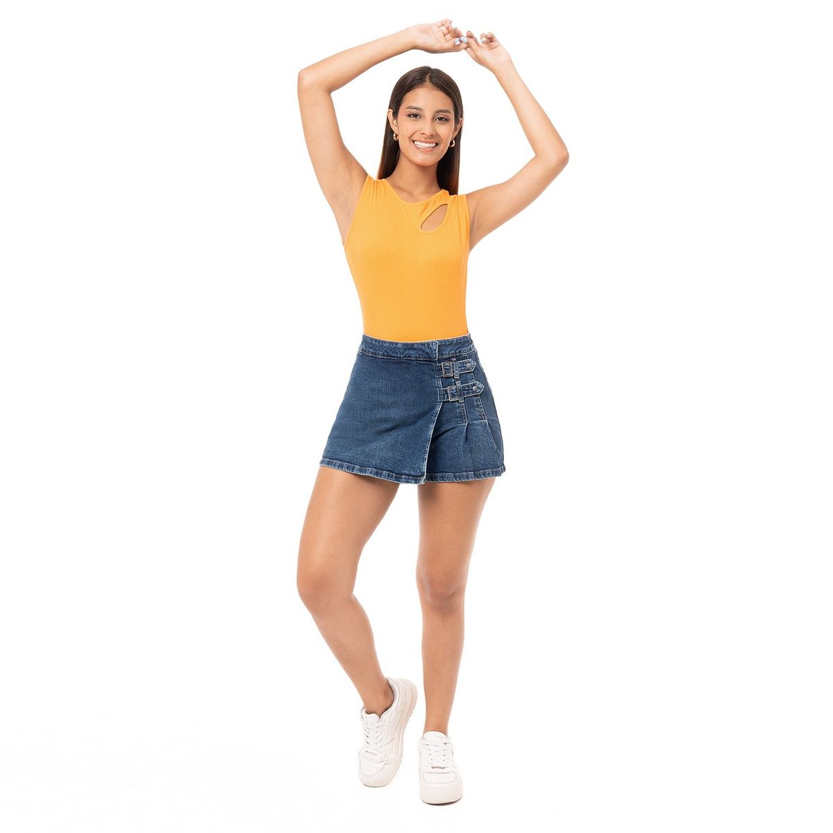 PIONIER - Mini Shor Denim Stretch Mujer Klery Pionier