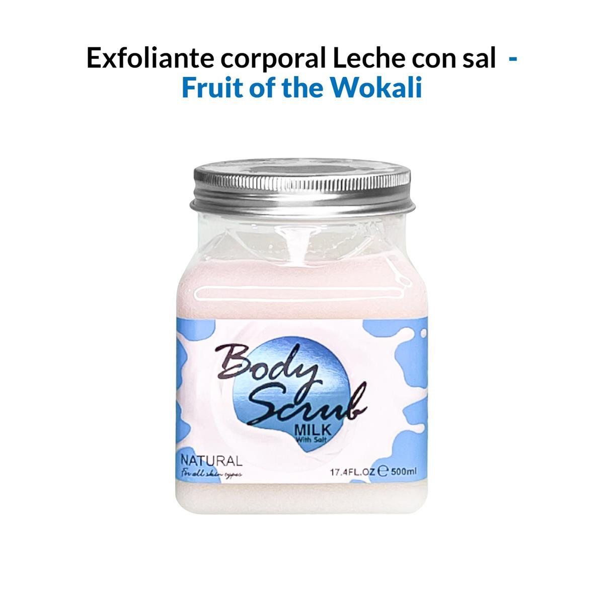 WOKALI - Exfoliante Corporal Leche Con Sal Wokali 500ml