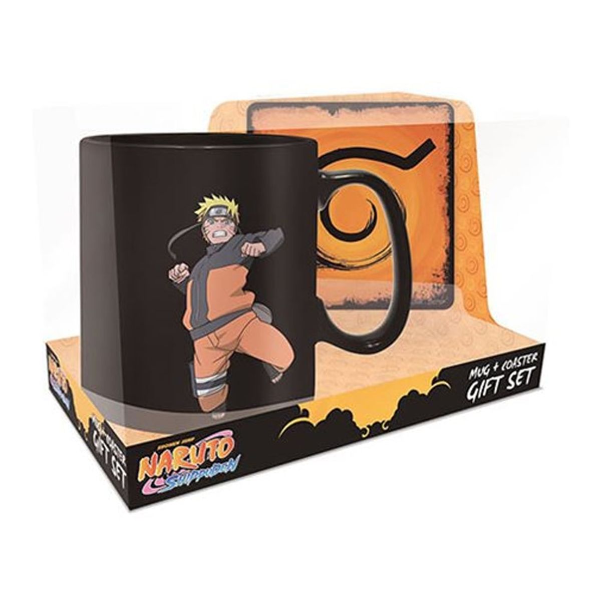 ABYSSE AMERICA - TAZA DE NARUTO SHIPPUDEN CLONE JUTSU MAGIC AND COASTER SET