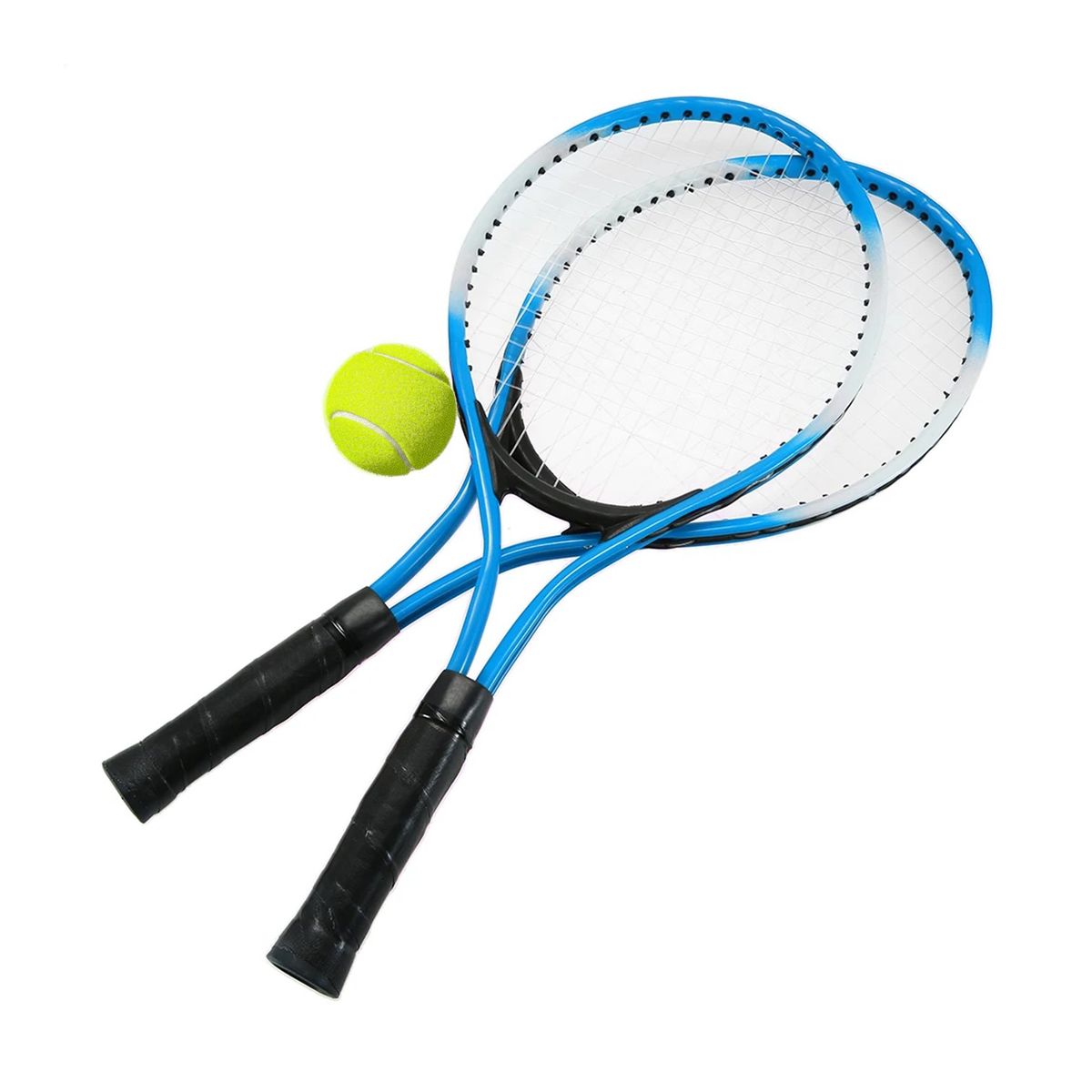 GENERICO - RAQUETAS TENIS PINBO MÁS PELOTA IMPORTADA PARA JUNIOR AZUL