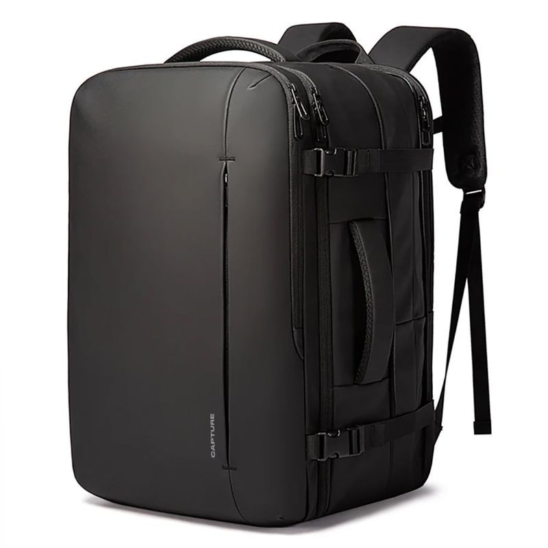 CAPTURE - Mochila Hombre Capture 1909 Expandible Viaje Laptop Negro