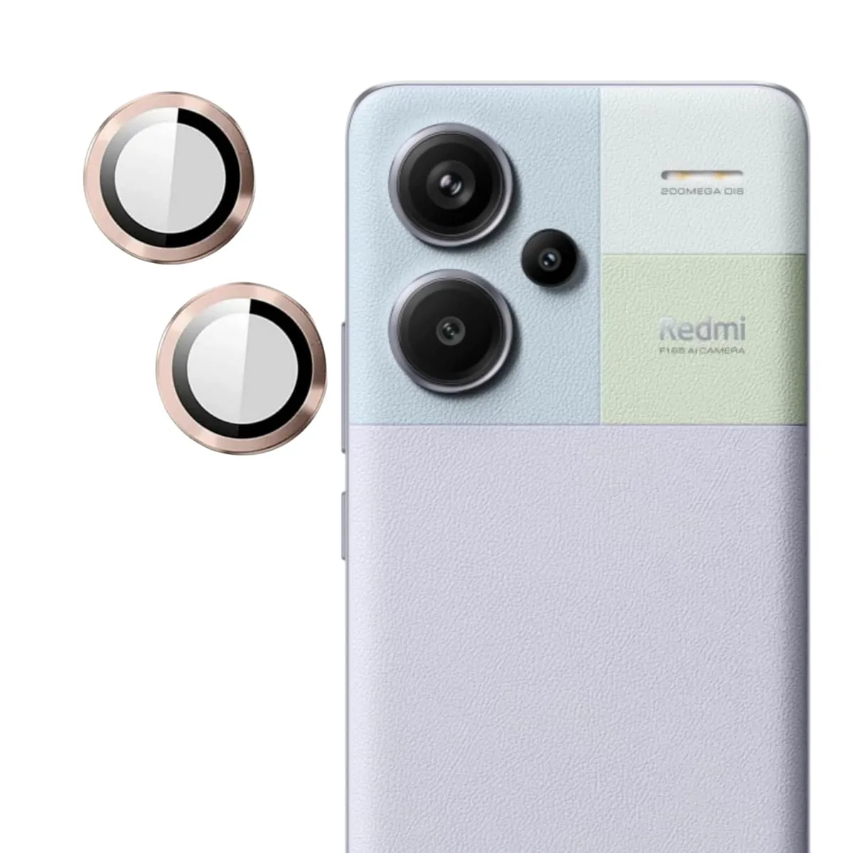 GENERICO - Protector de Cámara para el Xiaomi Redmi Note 13 Pro Plus 5G Dorado