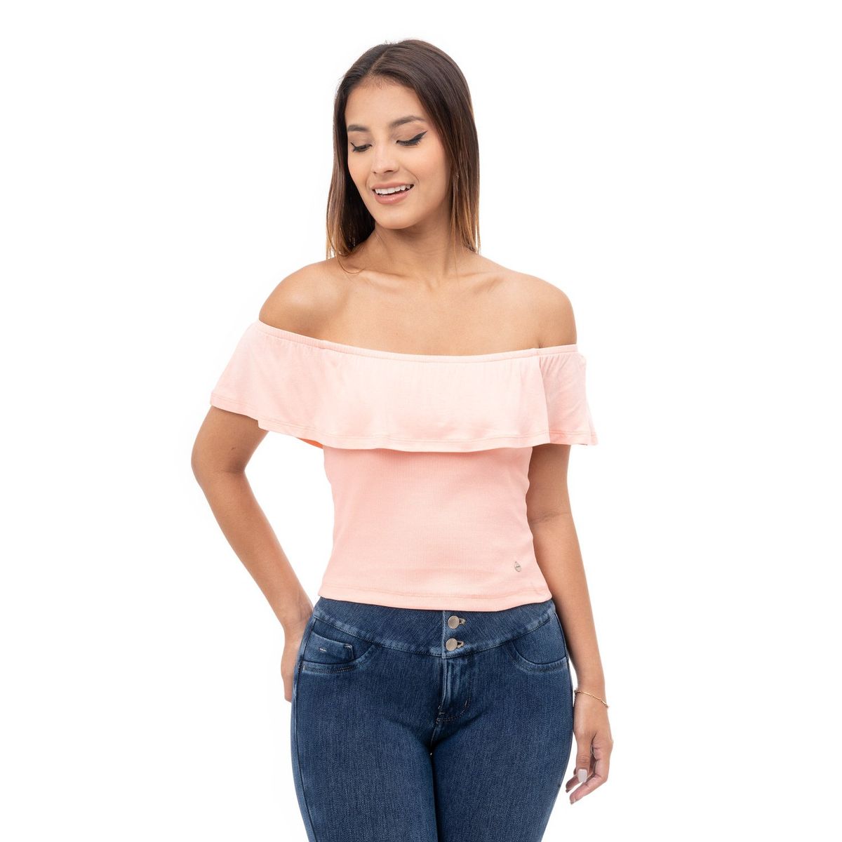 PIONIER - Tshirt Rib Lycrado Mujer Beyza-S Pionier