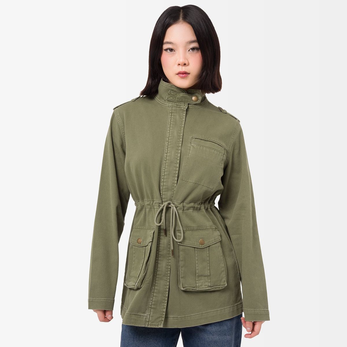 SQUEEZE - Casaca Drill Mujer Taini Squeeze