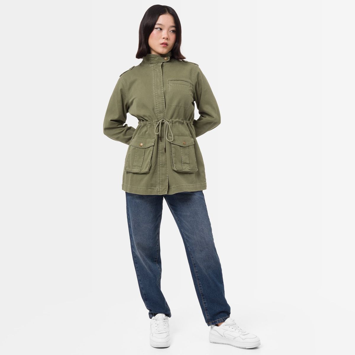 SQUEEZE - Casaca Drill Mujer Taini Squeeze