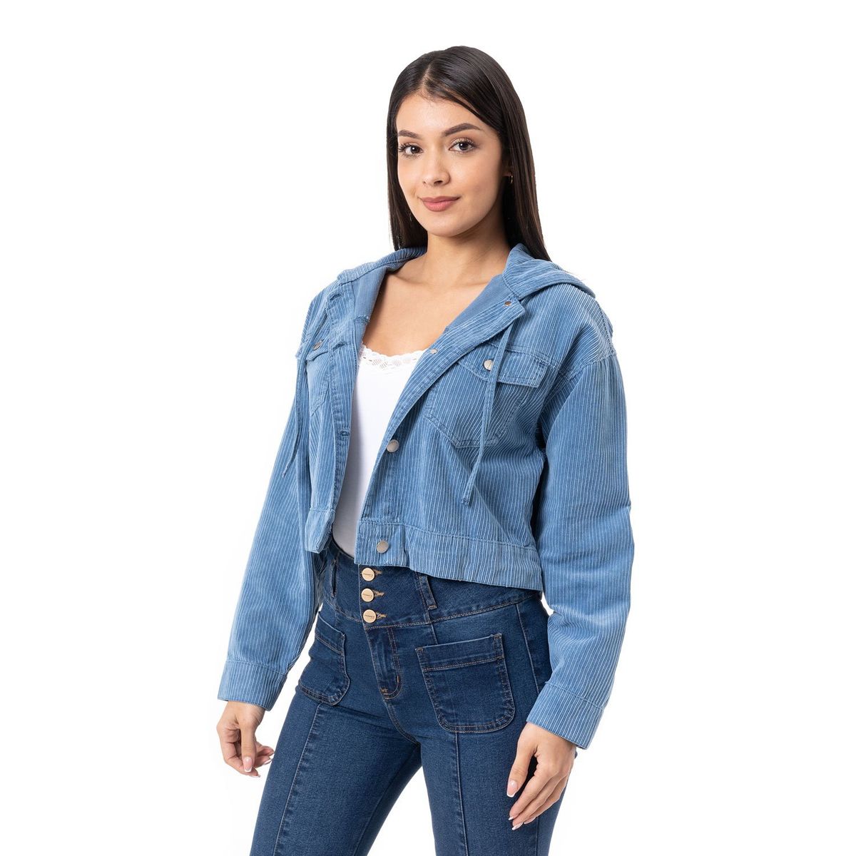 PIONIER - Casaca Corduroy Mujer Marun C Pionier