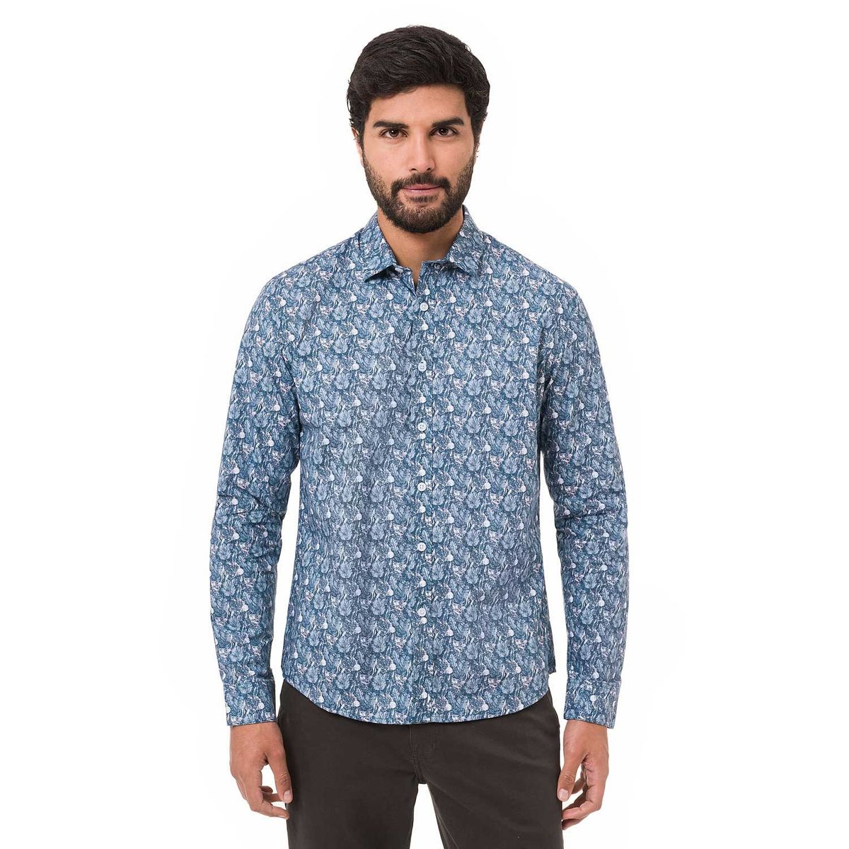 Pionier - Camisa Moda Popelina Mascherano Ml Hombre