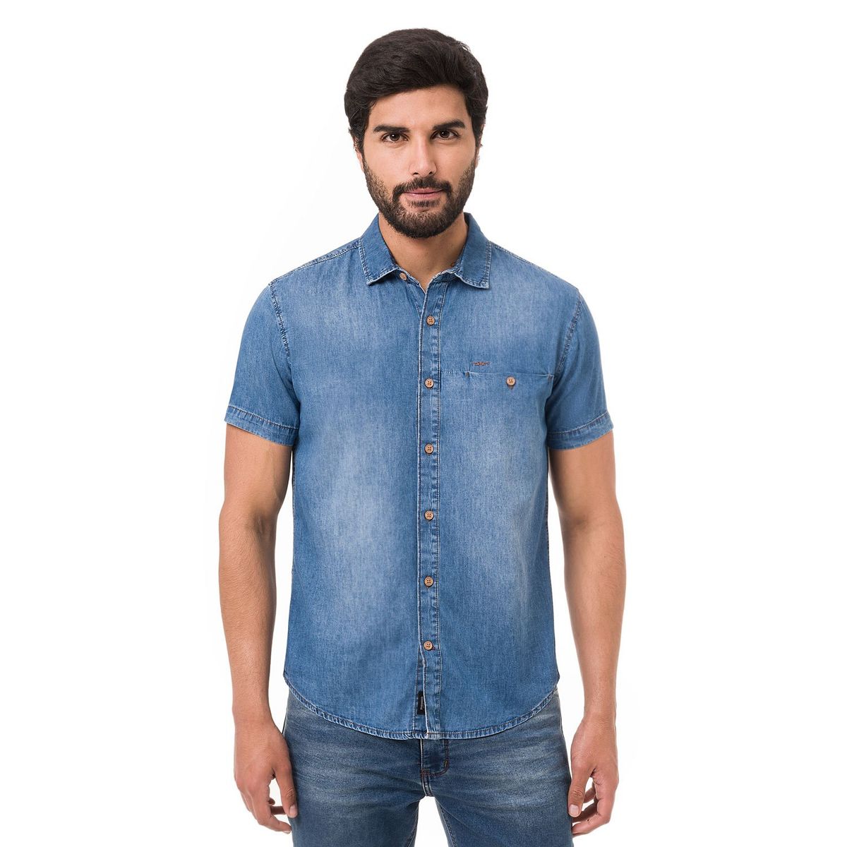 PIONIER - Camisa Denim Hombre Blazs Pionier