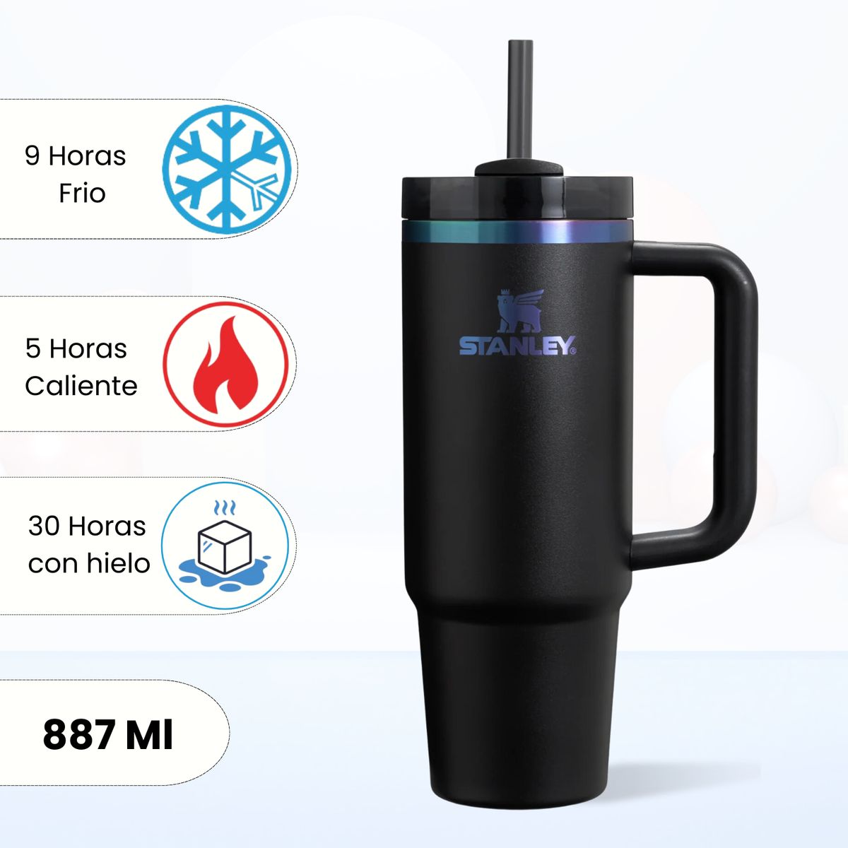 STANLEY - Quencher H20 Adventure Black Chroma Stanley 887 ML