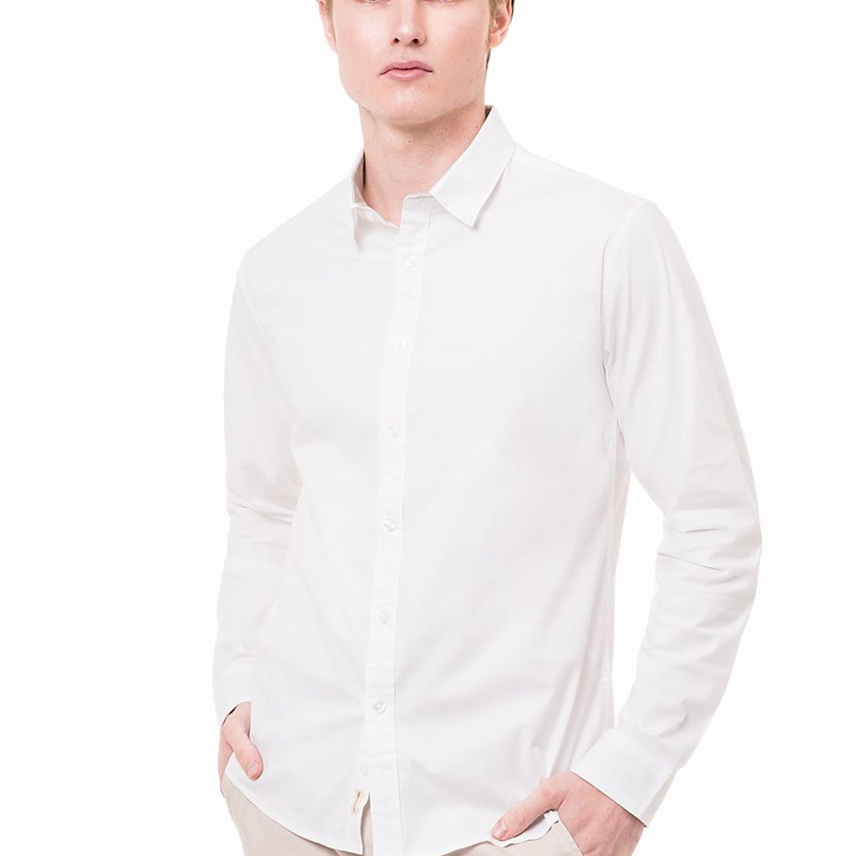 NORTON - Camisa Clasico Popelina Stretch Paulino Ml 3 Hombre