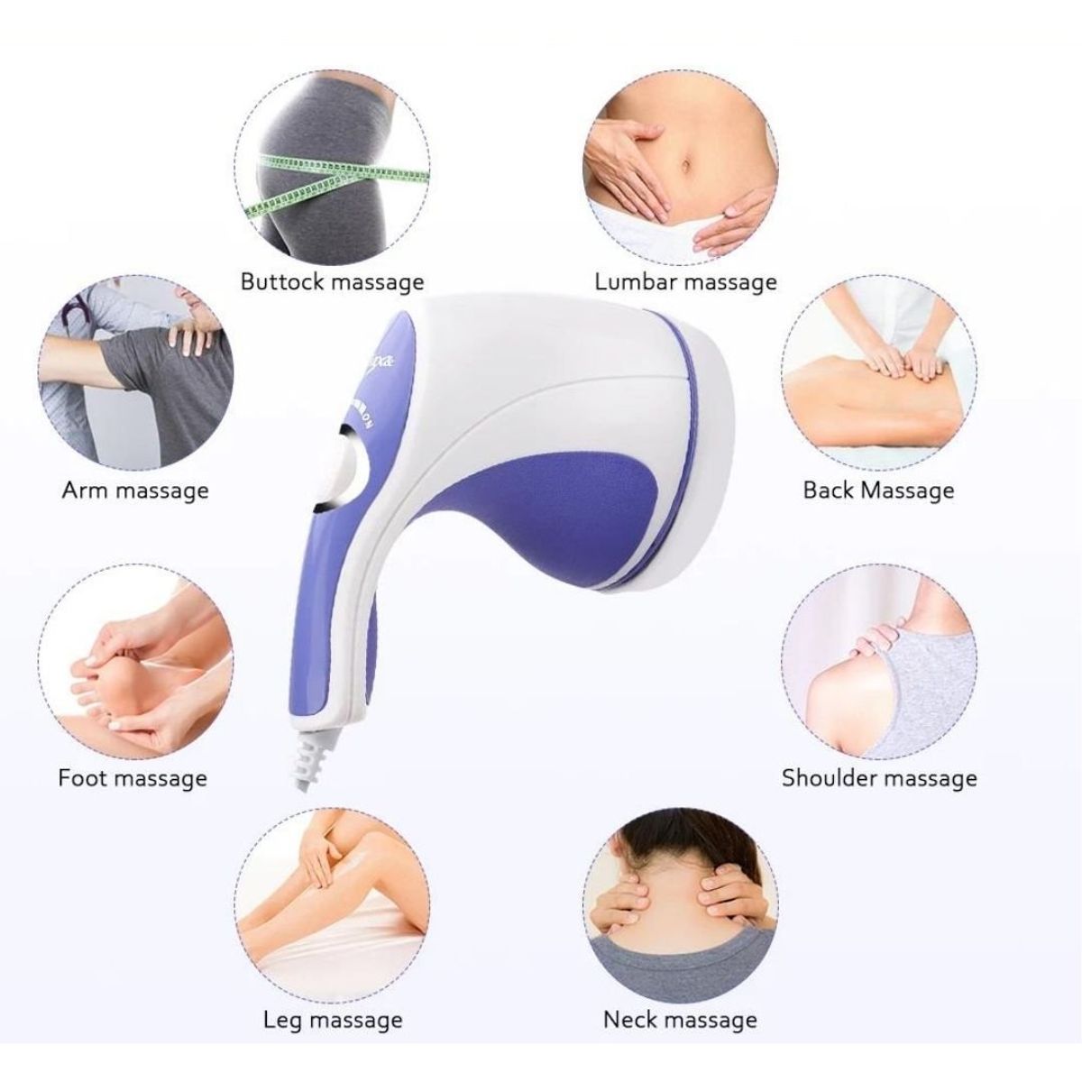 GENERICO - Masajeador Corporal Relax Spin Tone Multifunción