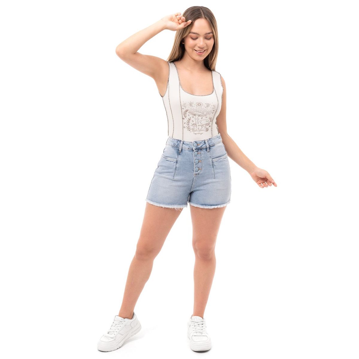 SQUEEZE - Short Denim Stretch Mujer Mitali Squeeze