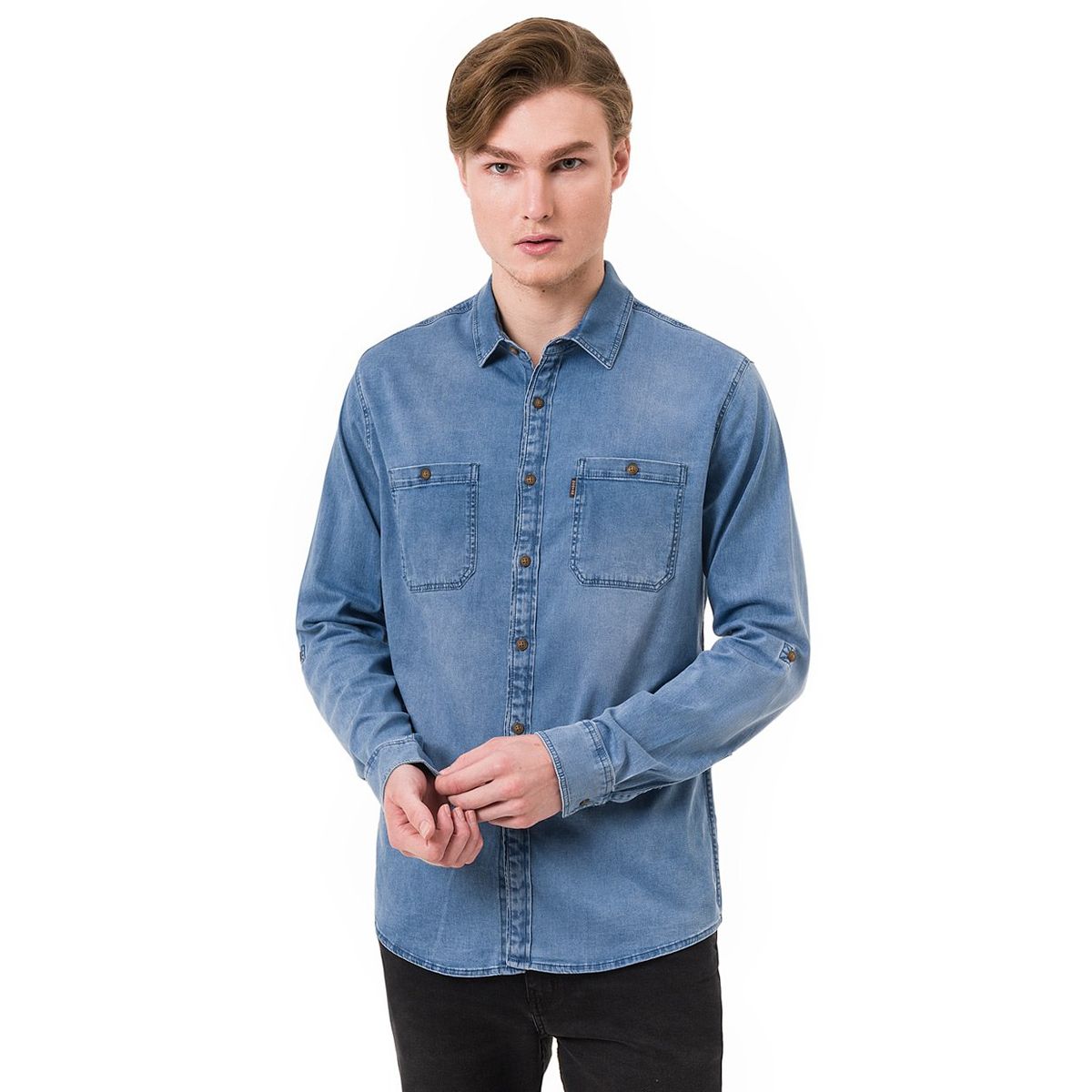 NORTON - Camisa Denim Hombre Fhedez Norton